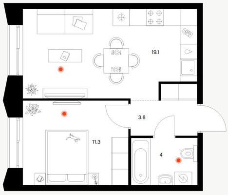 Купить 1-комнатную квартиру