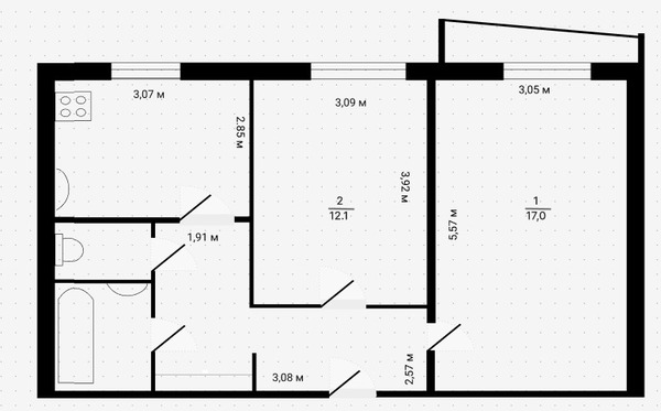 Купить 2-комнатную квартиру